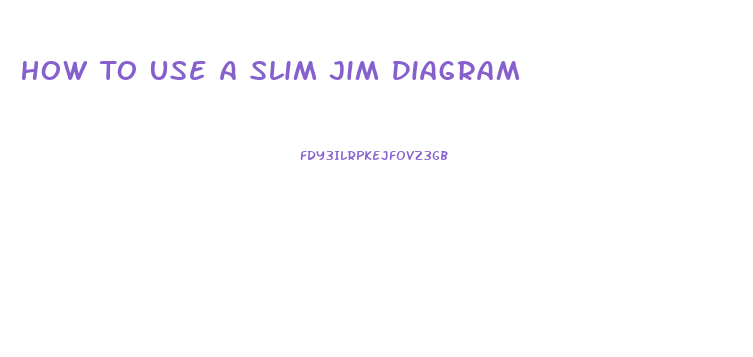 How To Use A Slim Jim Diagram