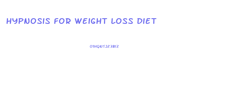 Hypnosis For Weight Loss Diet