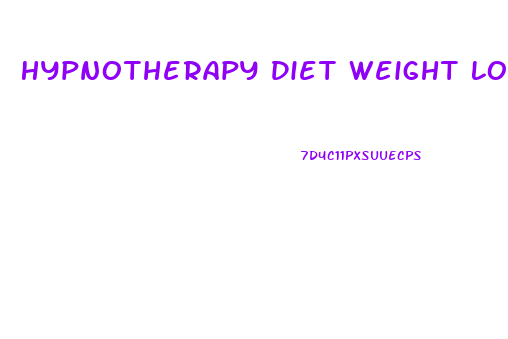 Hypnotherapy Diet Weight Loss