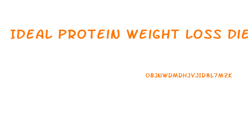 Ideal Protein Weight Loss Diet