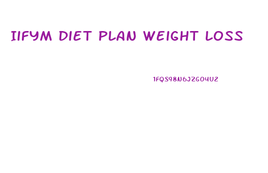 Iifym Diet Plan Weight Loss