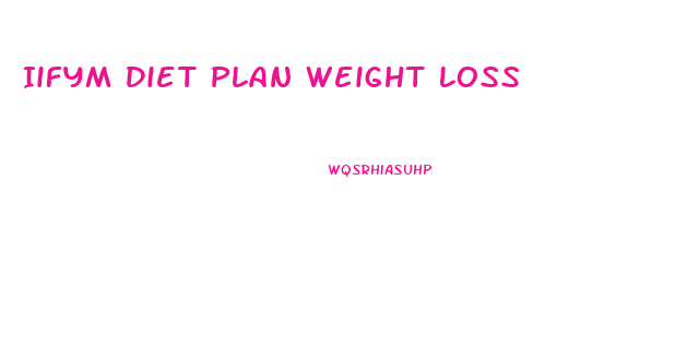 Iifym Diet Plan Weight Loss