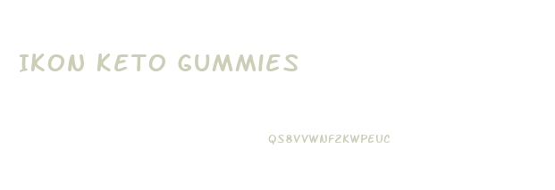 Ikon Keto Gummies