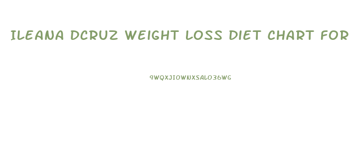 Ileana Dcruz Weight Loss Diet Chart For 2024