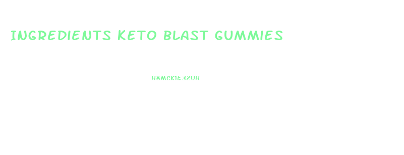 Ingredients Keto Blast Gummies