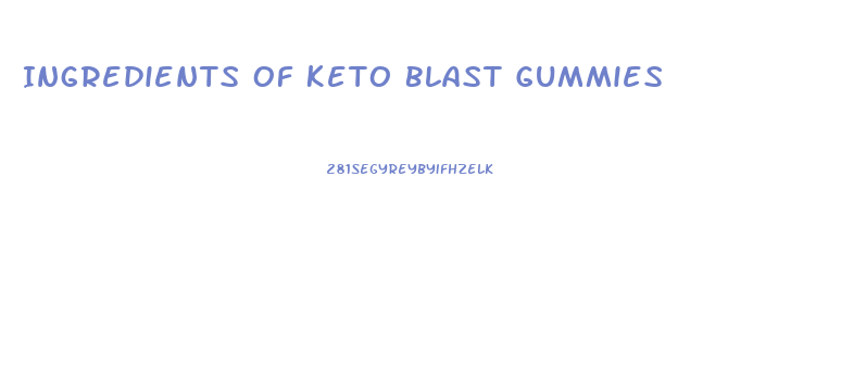 Ingredients Of Keto Blast Gummies