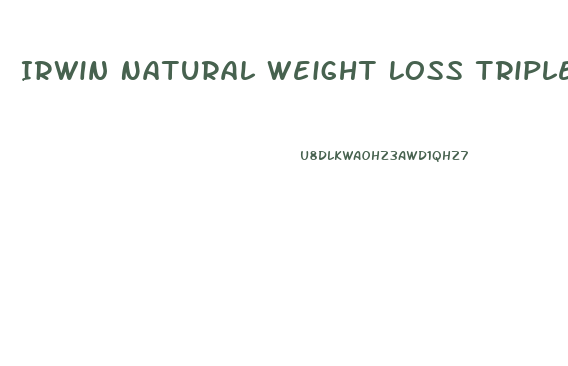 Irwin Natural Weight Loss Triple Diet