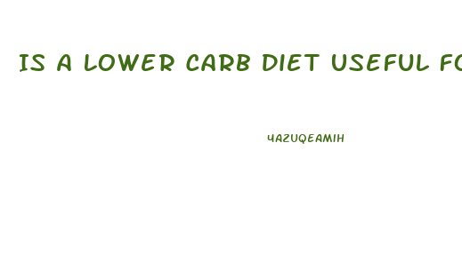 Is A Lower Carb Diet Useful For Weight Loss