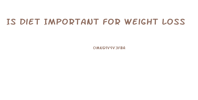 Is Diet Important For Weight Loss