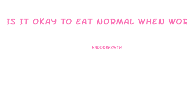 Is It Okay To Eat Normal When Working Out And Taking Hydrocut Pills Can You Still Lose Weight