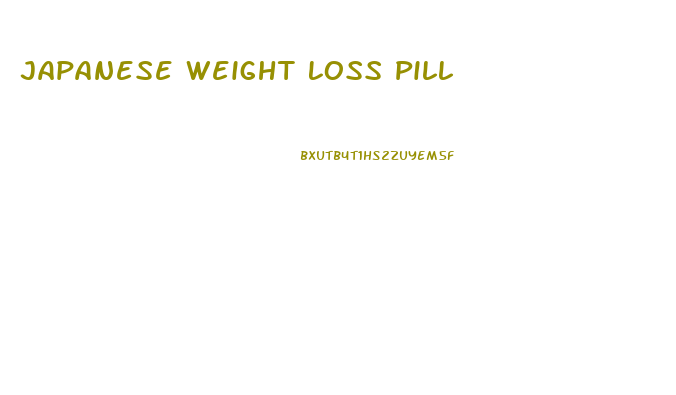 Japanese Weight Loss Pill