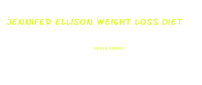 Jennifer Ellison Weight Loss Diet