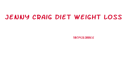 Jenny Craig Diet Weight Loss