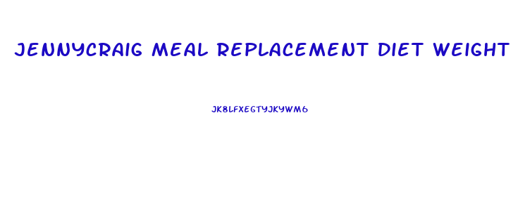 Jennycraig Meal Replacement Diet Weight Loss