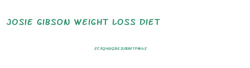 Josie Gibson Weight Loss Diet