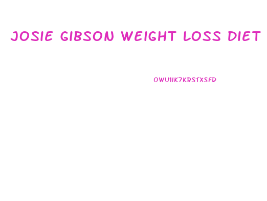 Josie Gibson Weight Loss Diet