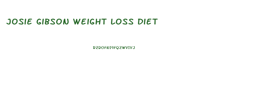 Josie Gibson Weight Loss Diet
