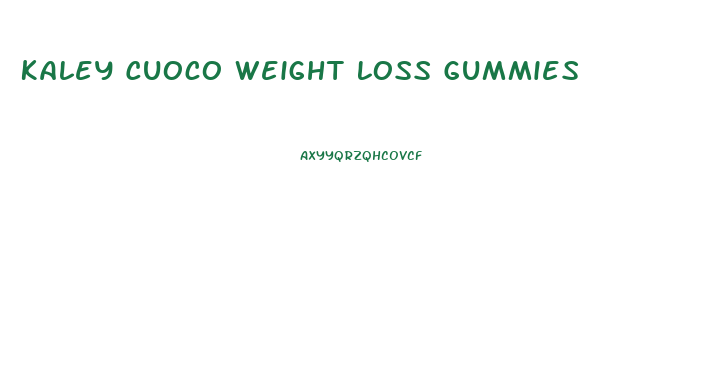 Kaley Cuoco Weight Loss Gummies
