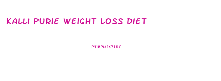 Kalli Purie Weight Loss Diet