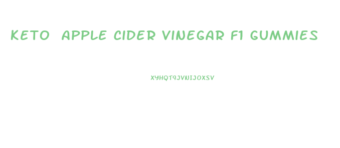 Keto Apple Cider Vinegar F1 Gummies