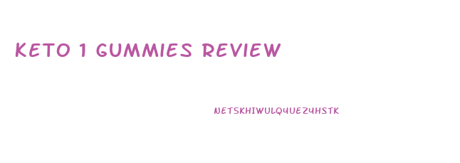Keto 1 Gummies Review