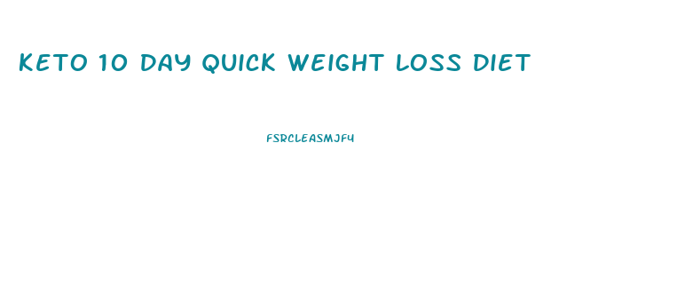 Keto 10 Day Quick Weight Loss Diet