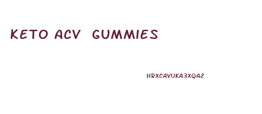 Keto Acv Gummies