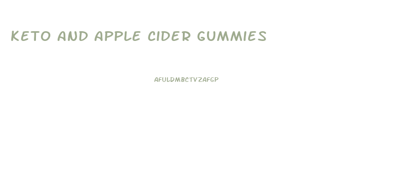 Keto And Apple Cider Gummies