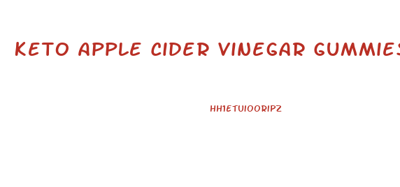 Keto Apple Cider Vinegar Gummies Canada