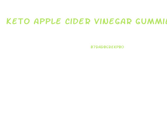 Keto Apple Cider Vinegar Gummies Ingredients