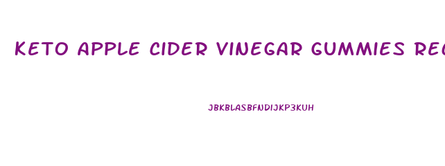 Keto Apple Cider Vinegar Gummies Recipes
