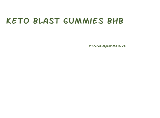 Keto Blast Gummies Bhb