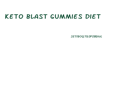 Keto Blast Gummies Diet