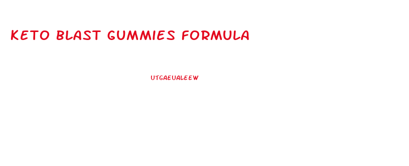Keto Blast Gummies Formula