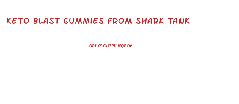Keto Blast Gummies From Shark Tank