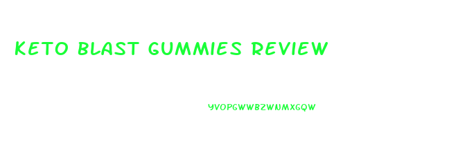 Keto Blast Gummies Review