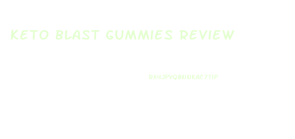 Keto Blast Gummies Review