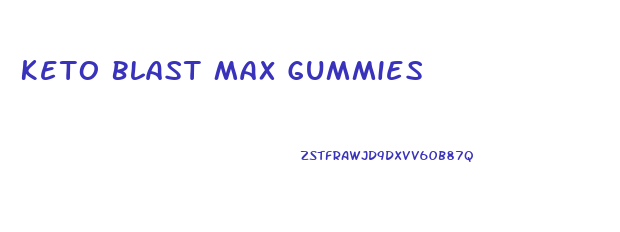 Keto Blast Max Gummies
