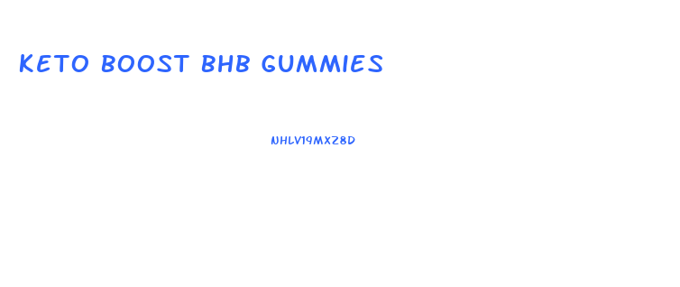Keto Boost Bhb Gummies