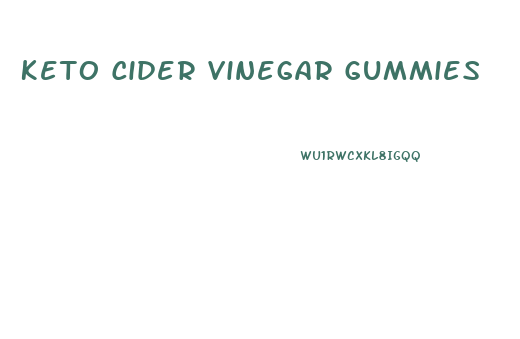 Keto Cider Vinegar Gummies