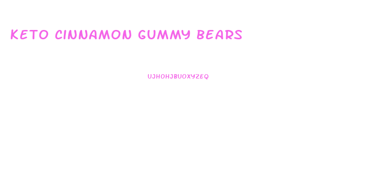 Keto Cinnamon Gummy Bears