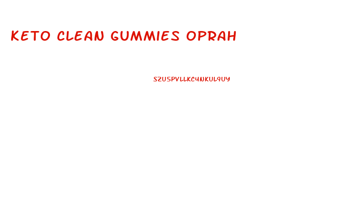 Keto Clean Gummies Oprah