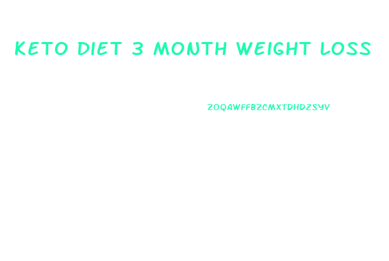 Keto Diet 3 Month Weight Loss