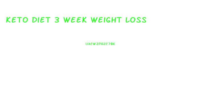 Keto Diet 3 Week Weight Loss