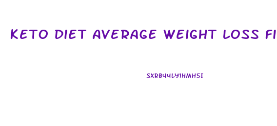 Keto Diet Average Weight Loss First Week