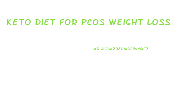 Keto Diet For Pcos Weight Loss