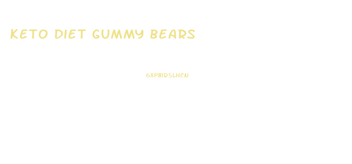 Keto Diet Gummy Bears