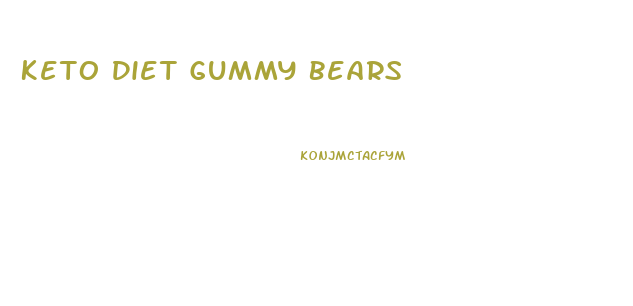 Keto Diet Gummy Bears