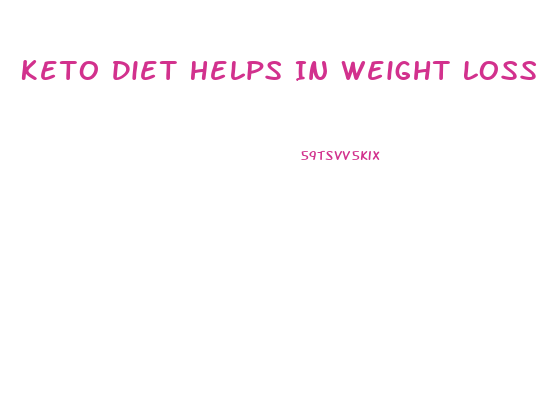 Keto Diet Helps In Weight Loss