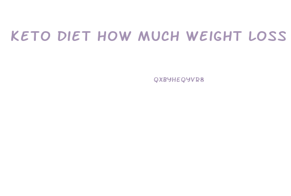Keto Diet How Much Weight Loss